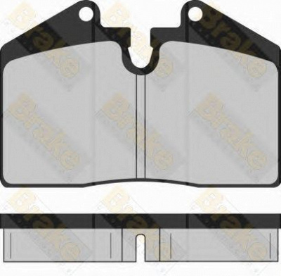 BRAKE ENGINEERING pa914 -  Комплект тормозных колодок, дисковый тормоз